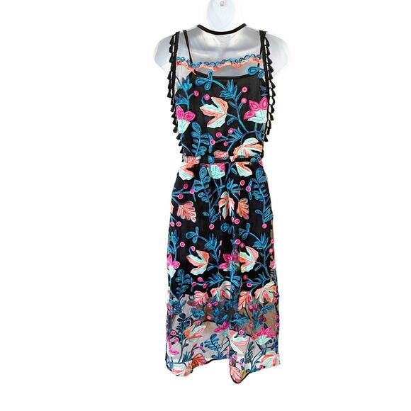 NEW Anthropologie Eva Franco Stevie Tasseled Lace Dress Size 0 Petite - Picture 9 of 13